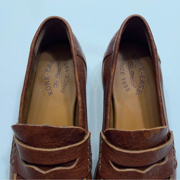 Kork Ease Carlisle Penny Loafer Womens Size 7 M Brown Leather Comfort Shoes - Picture 6 of 12